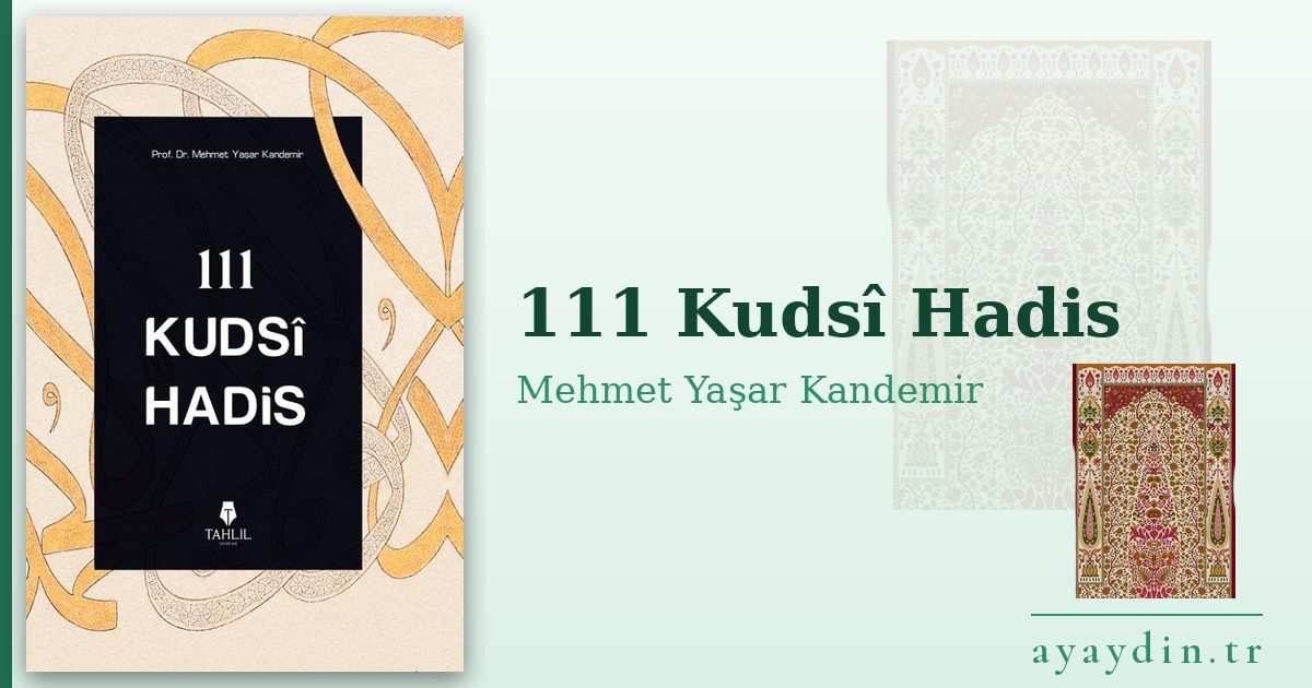 111 Kudsî Hadis - Mehmet Yaşar Kandemir kitap alıntıları ve sözleri