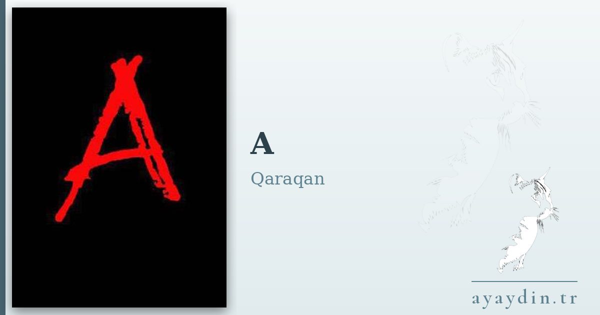 A - Qaraqan kitap alıntıları ve sözleri