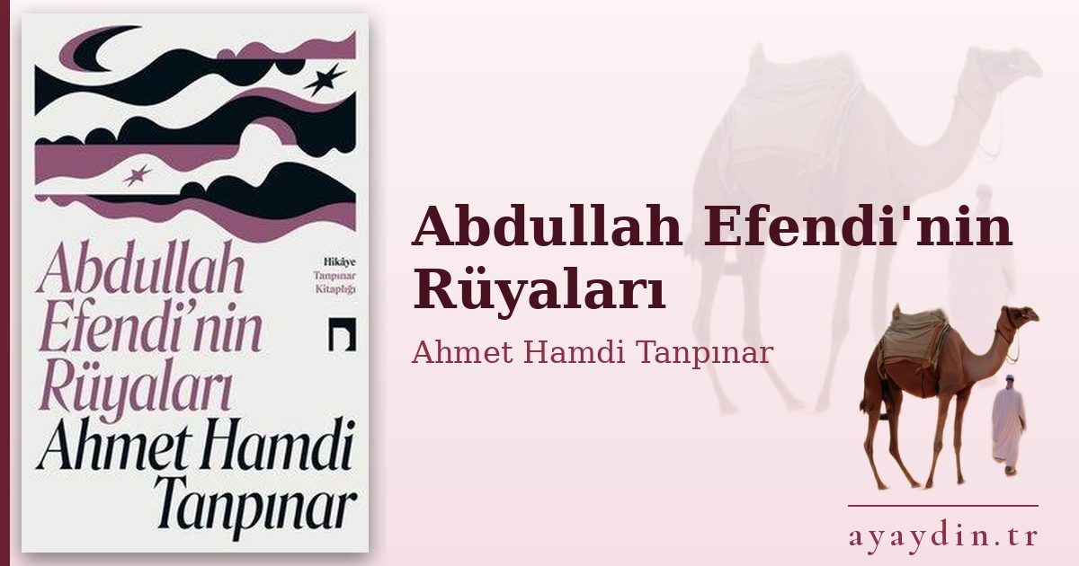 Abdullah Efendi'nin Rüyaları - Ahmet Hamdi Tanpınar kitap alıntıları ve sözleri