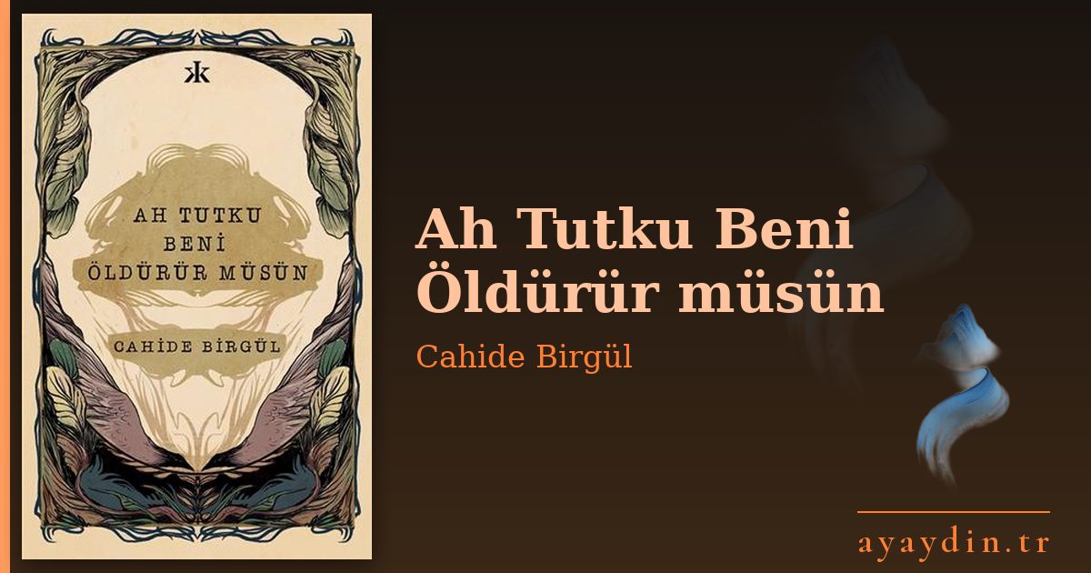 Ah Tutku Beni Öldürür müsün - Cahide Birgül kitap alıntıları ve sözleri