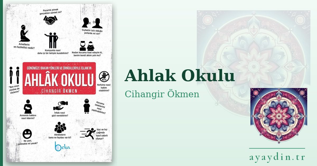 Ahlak Okulu - Cihangir Ökmen kitap alıntıları ve sözleri