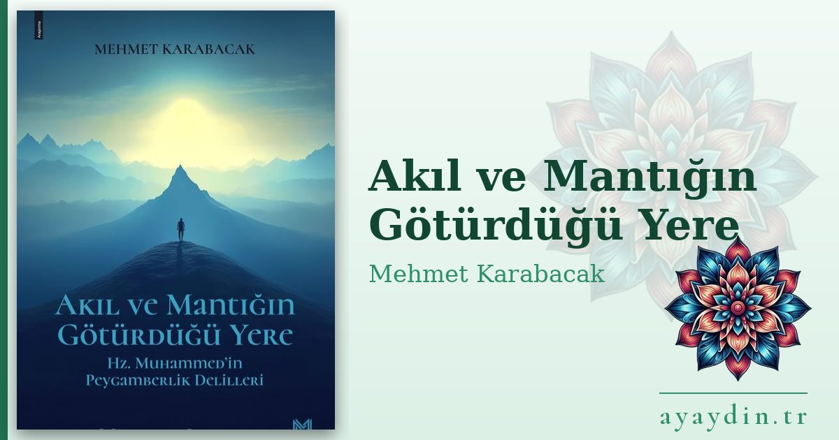 Akıl ve Mantığın Götürdüğü Yere - Mehmet Karabacak kitap alıntıları ve sözleri
