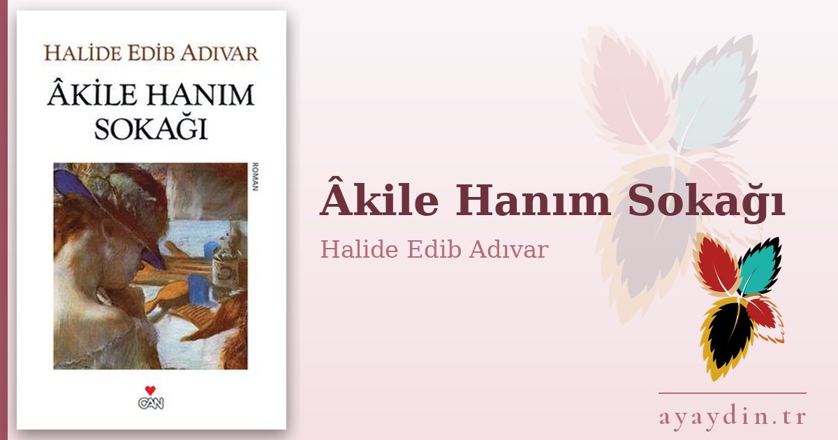 Âkile Hanım Sokağı - Halide Edib Adıvar kitap alıntıları ve sözleri