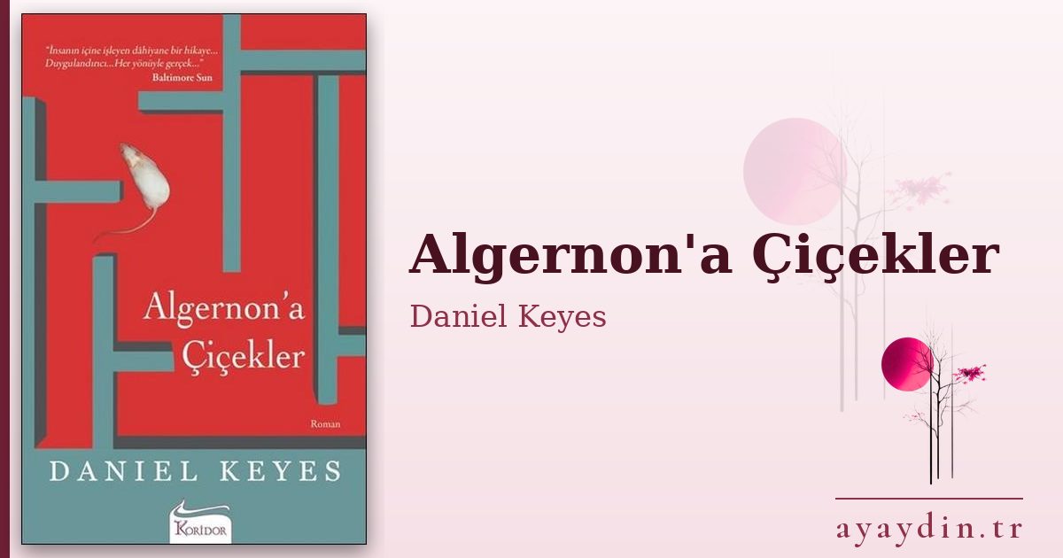 Algernon'a Çiçekler - Daniel Keyes kitap alıntıları ve sözleri