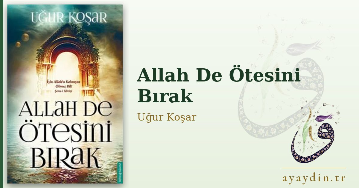 Allah De Ötesini Bırak - Uğur Koşar kitap alıntıları ve sözleri