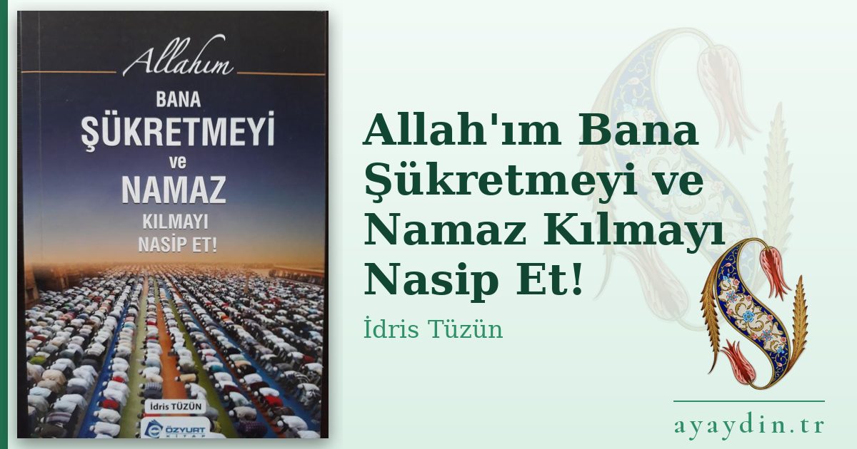 Allah'ım Bana Şükretmeyi ve Namaz Kılmayı Nasip Et! - İdris Tüzün kitap alıntıları ve sözleri