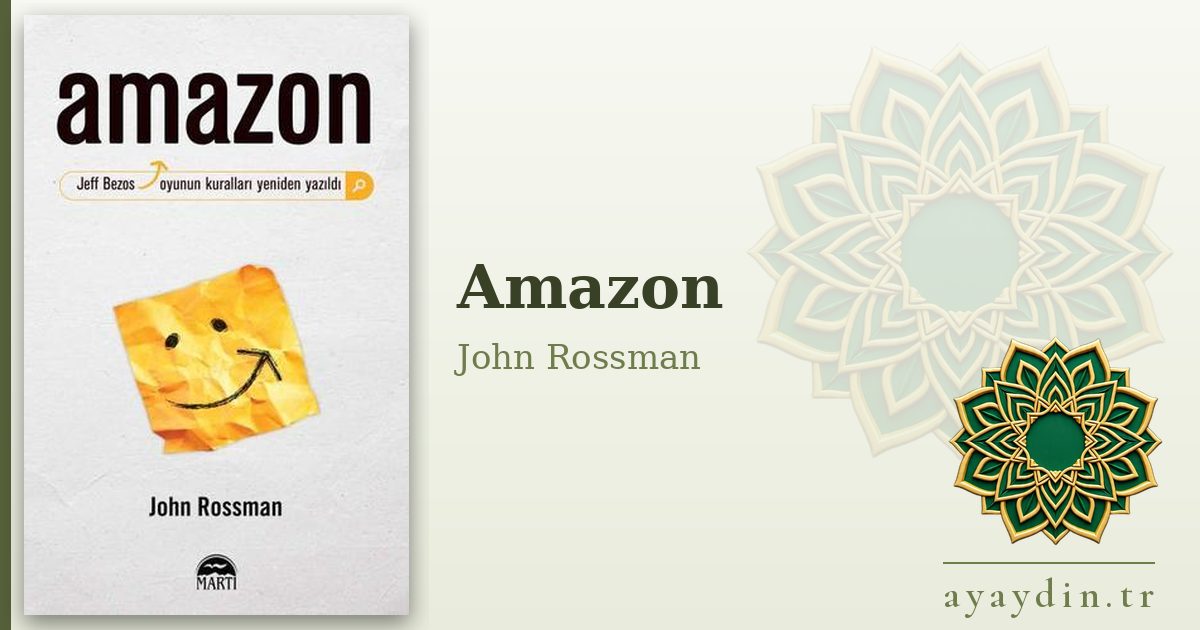 Amazon - John Rossman kitap alıntıları ve sözleri