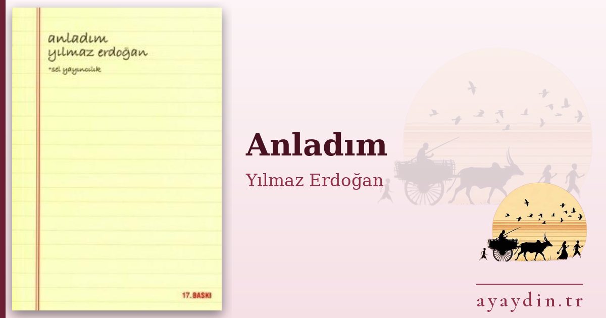 Anladım - Yılmaz Erdoğan kitap alıntıları ve sözleri