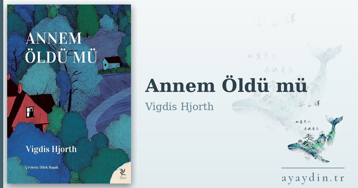 Annem Öldü mü - Vigdis Hjorth kitap alıntıları ve sözleri