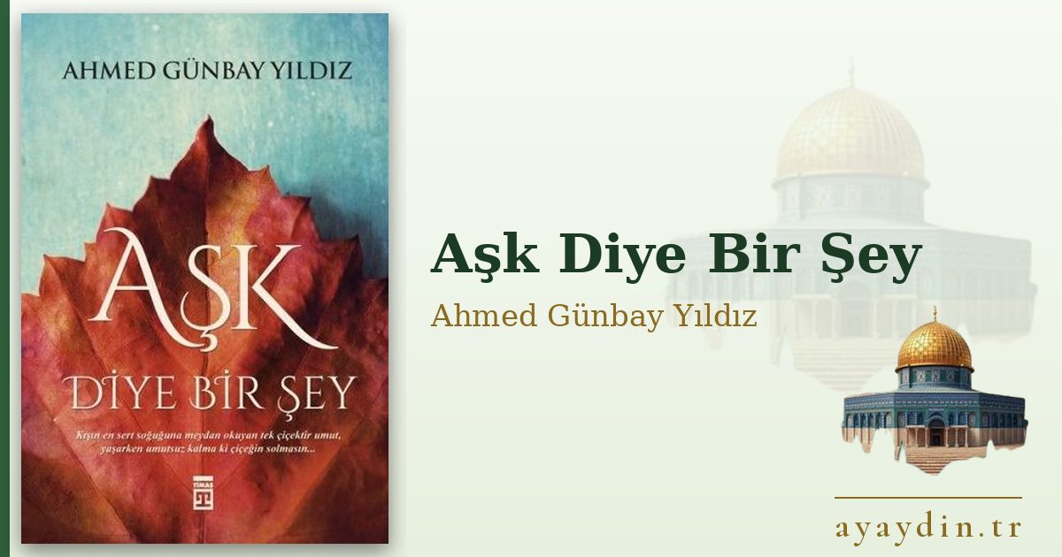 Aşk Diye Bir Şey - Ahmed Günbay Yıldız kitap alıntıları ve sözleri