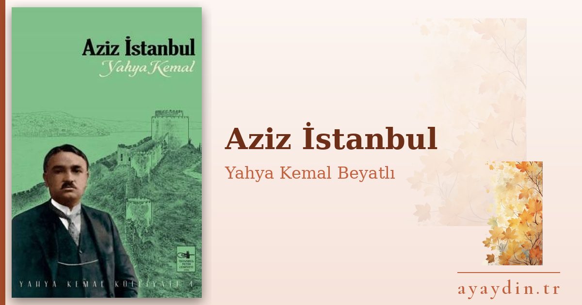 Aziz İstanbul - Yahya Kemal Beyatlı kitap alıntıları ve sözleri