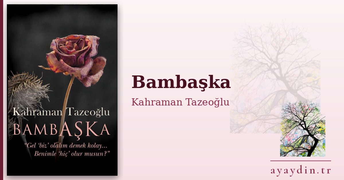 Bambaşka - Kahraman Tazeoğlu kitap alıntıları ve sözleri