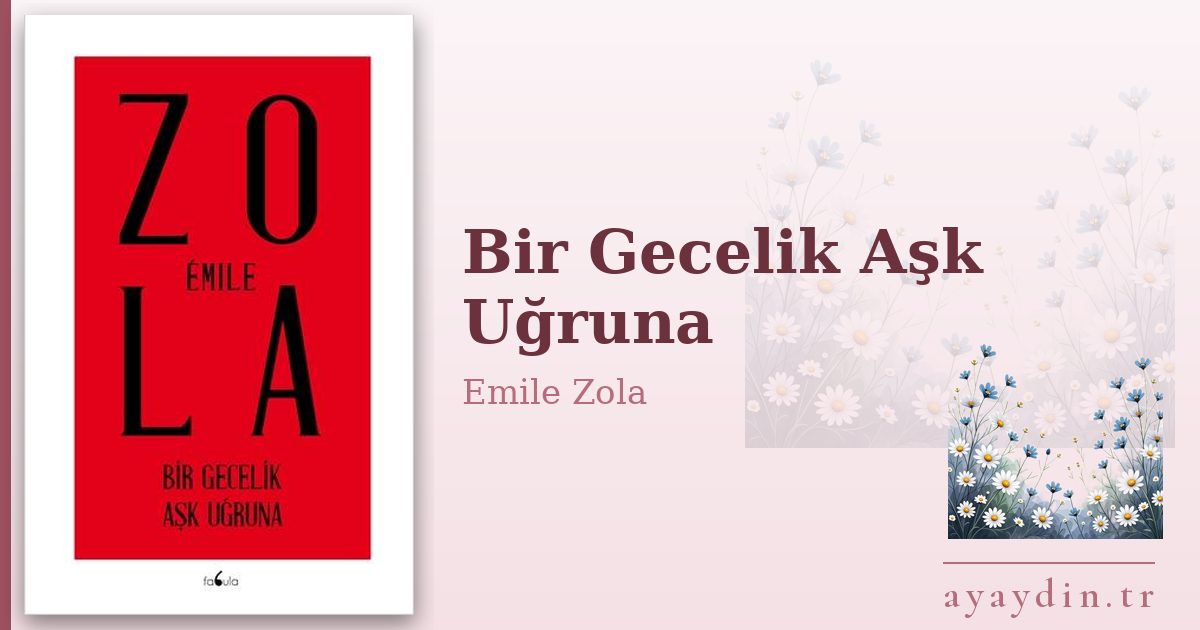 Bir Gecelik Aşk Uğruna - Emile Zola kitap alıntıları ve sözleri