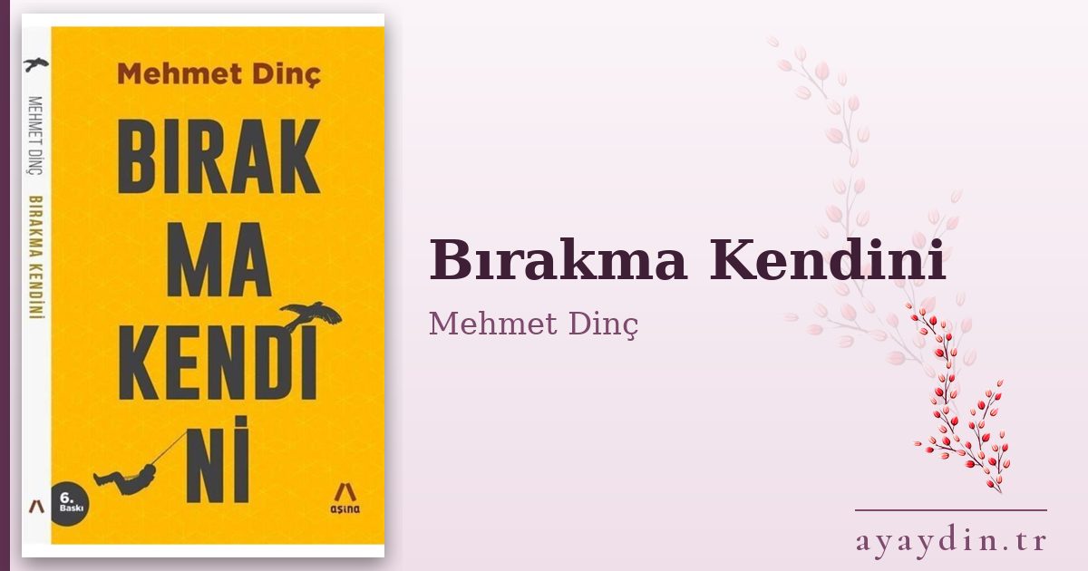 Bırakma Kendini - Mehmet Dinç kitap alıntıları ve sözleri