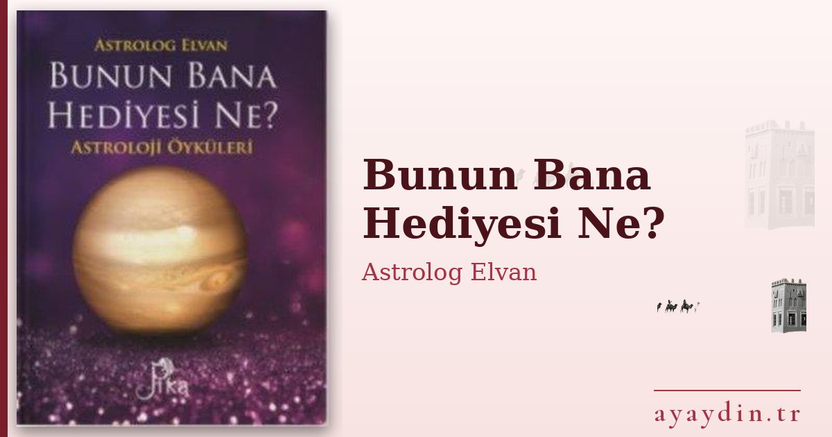 Bunun Bana Hediyesi Ne? - Astrolog Elvan kitap alıntıları ve sözleri
