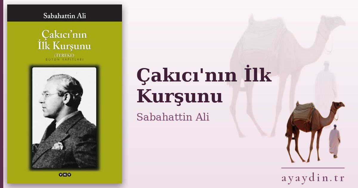 Çakıcı'nın İlk Kurşunu - Sabahattin Ali kitap alıntıları ve sözleri