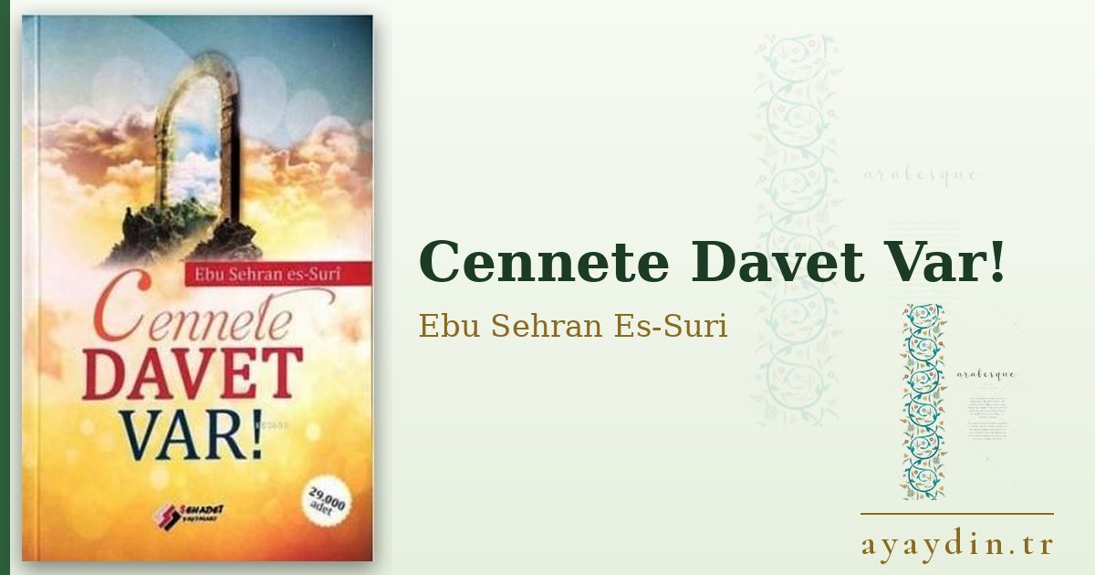 Cennete Davet Var! - Ebu Sehran Es-Suri kitap alıntıları ve sözleri