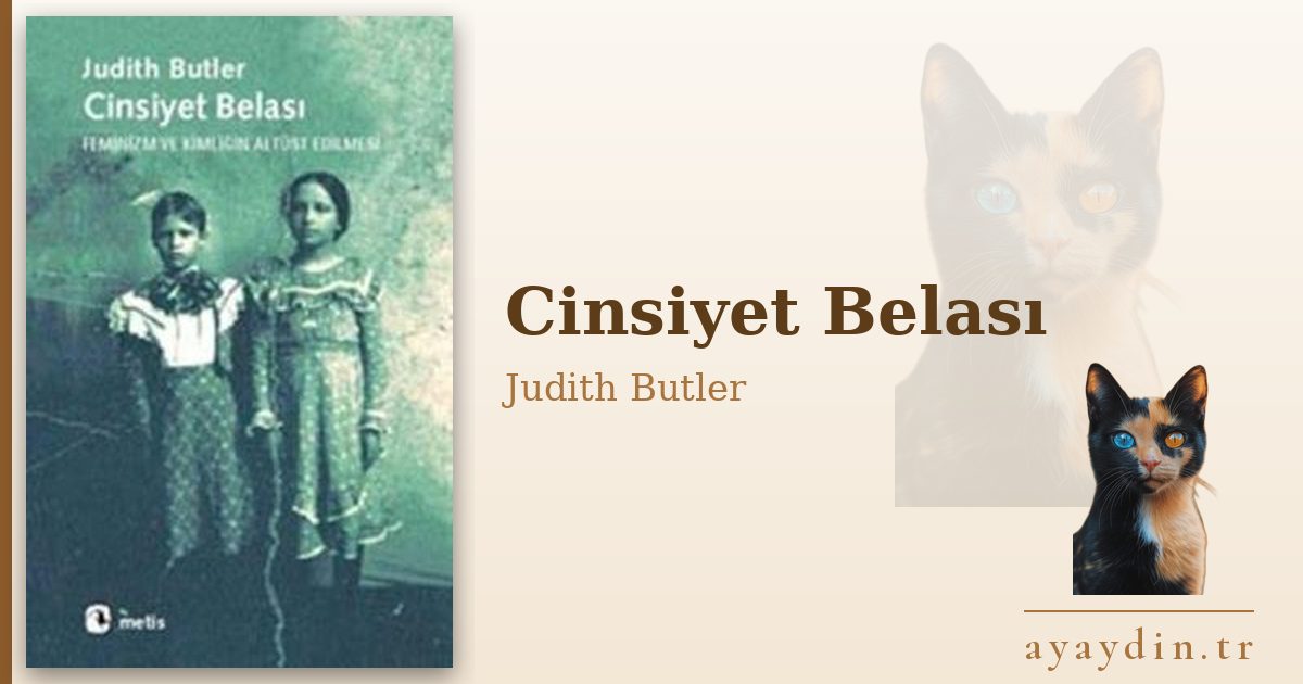 Cinsiyet Belası - Judith Butler kitap alıntıları ve sözleri