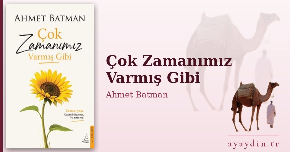 Çok Zamanımız Varmış Gibi - Ahmet Batman kitap alıntıları ve sözleri