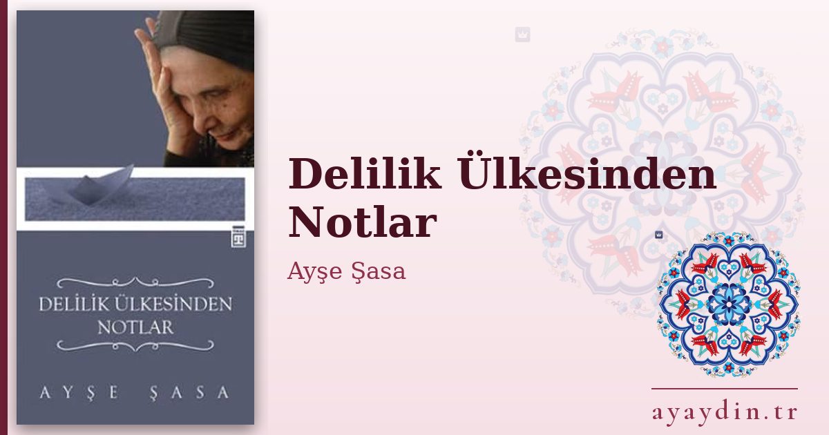 Delilik Ülkesinden Notlar - Ayşe Şasa kitap alıntıları ve sözleri