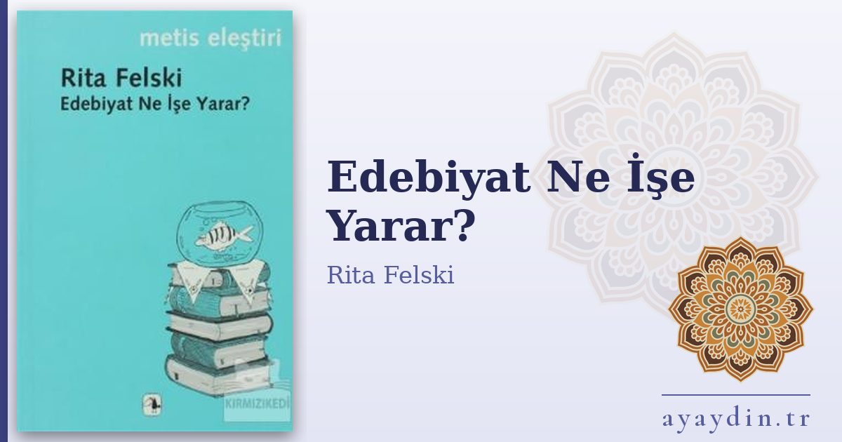 Edebiyat Ne İşe Yarar? - Rita Felski kitap alıntıları ve sözleri
