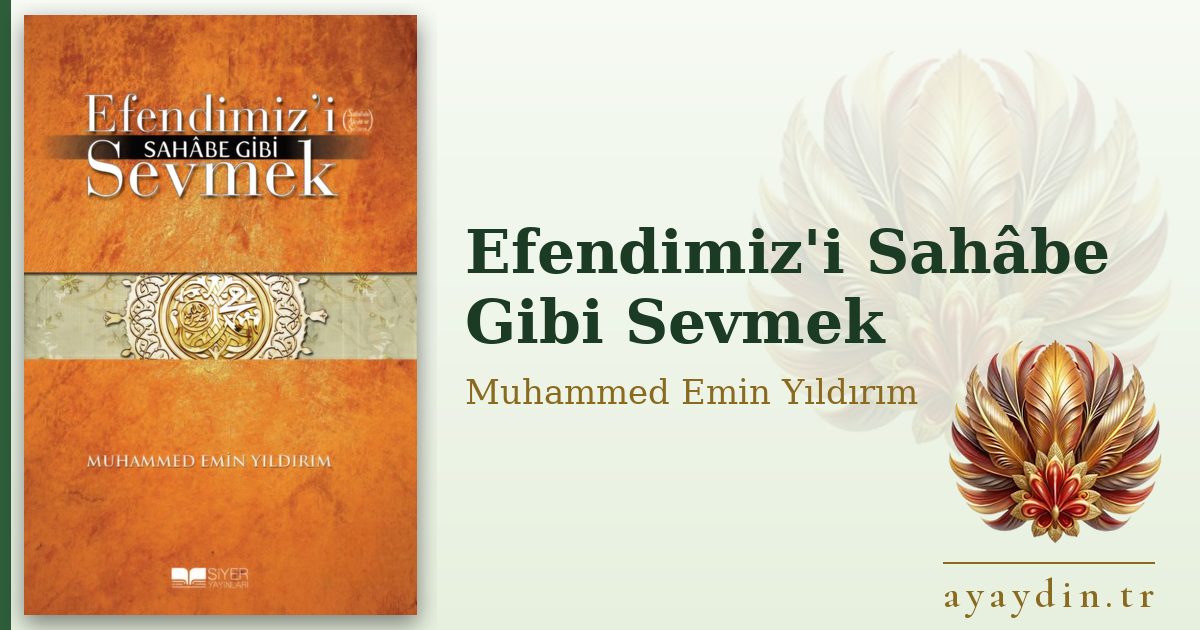 Efendimiz'i Sahâbe Gibi Sevmek - Muhammed Emin Yıldırım kitap alıntıları ve sözleri