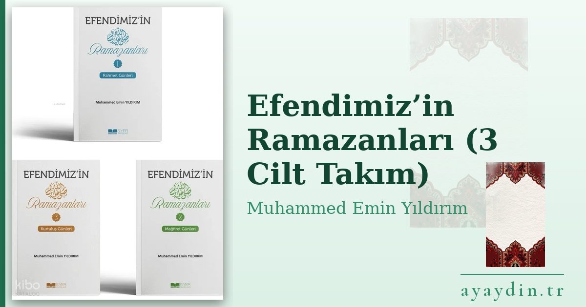 Efendimiz’in Ramazanları (3 Cilt Takım) - Muhammed Emin Yıldırım kitap alıntıları ve sözleri
