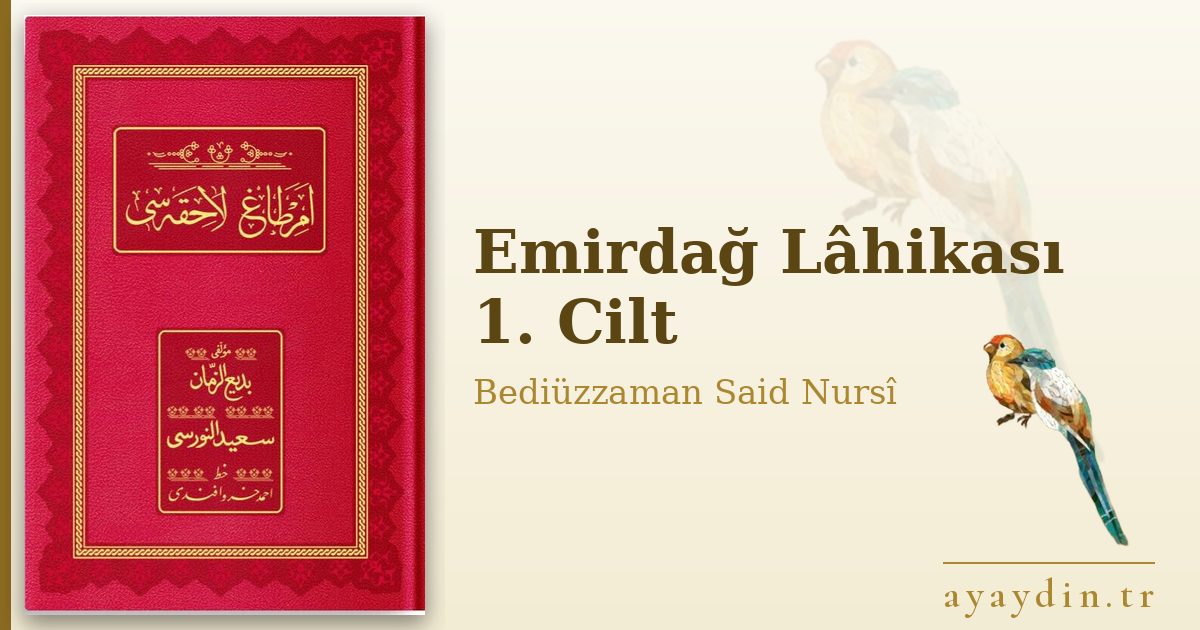 Emirdağ Lâhikası 1. Cilt - Bediüzzaman Said Nursî kitap alıntıları ve sözleri