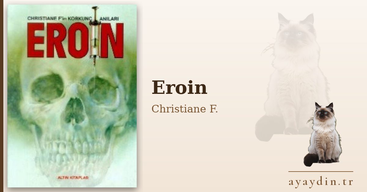 Eroin - Christiane F. kitap alıntıları ve sözleri