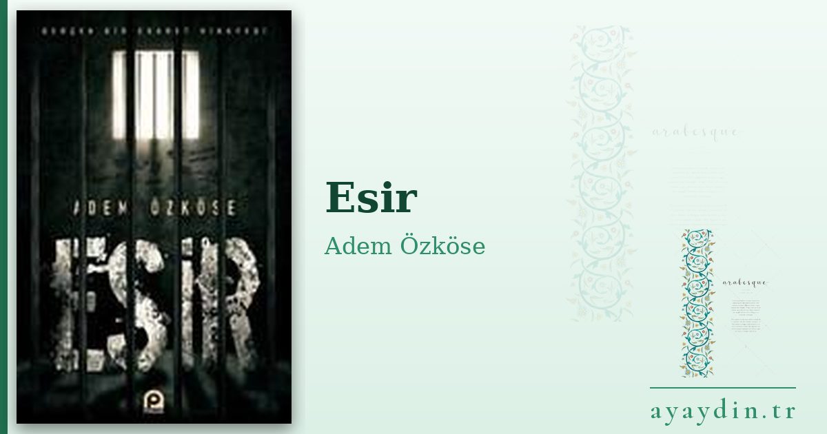 Esir - Adem Özköse kitap alıntıları ve sözleri