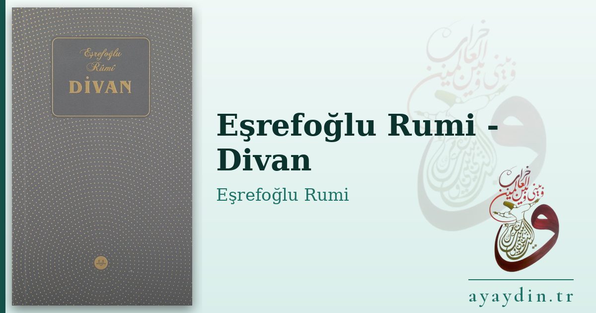 Eşrefoğlu Rumi - Divan - Eşrefoğlu Rumi kitap alıntıları ve sözleri