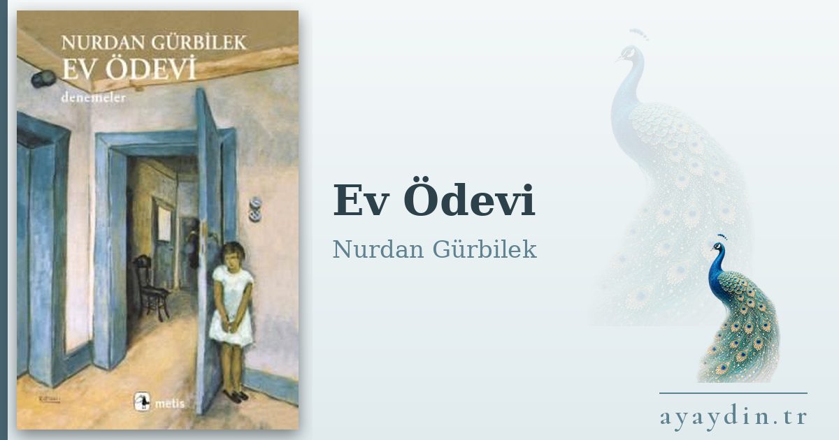 Ev Ödevi - Nurdan Gürbilek kitap alıntıları ve sözleri