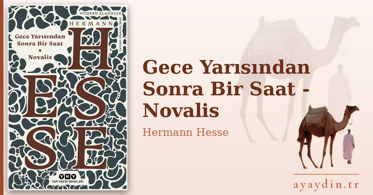 Gece Yarısından Sonra Bir Saat - Novalis - Hermann Hesse kitap alıntıları ve sözleri