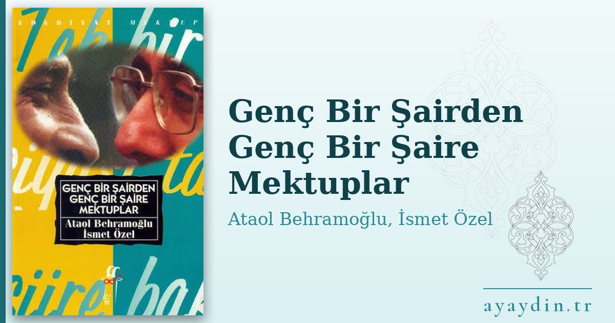 Genç Bir Şairden Genç Bir Şaire Mektuplar - Ataol Behramoğlu, İsmet Özel kitap alıntıları ve sözleri