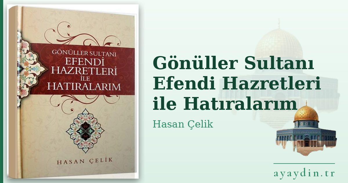 Gönüller Sultanı Efendi Hazretleri ile Hatıralarım - Hasan Çelik kitap alıntıları ve sözleri
