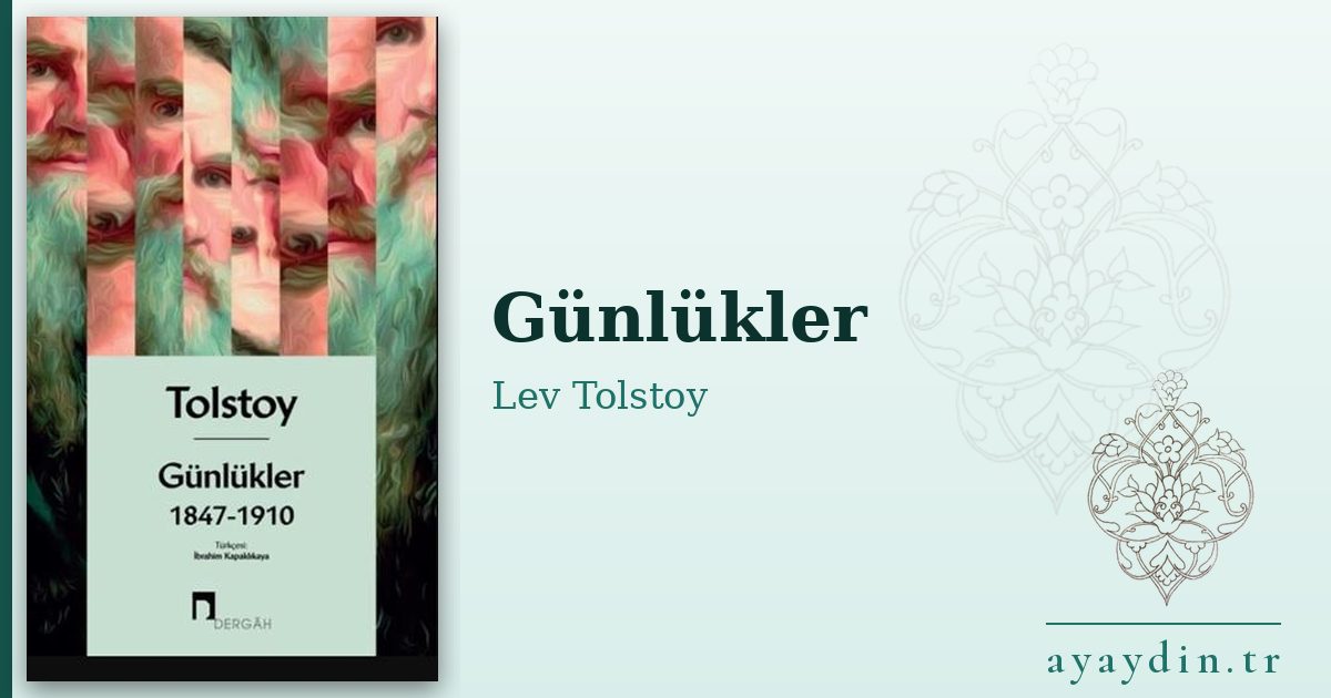 Günlükler - Lev Tolstoy kitap alıntıları ve sözleri