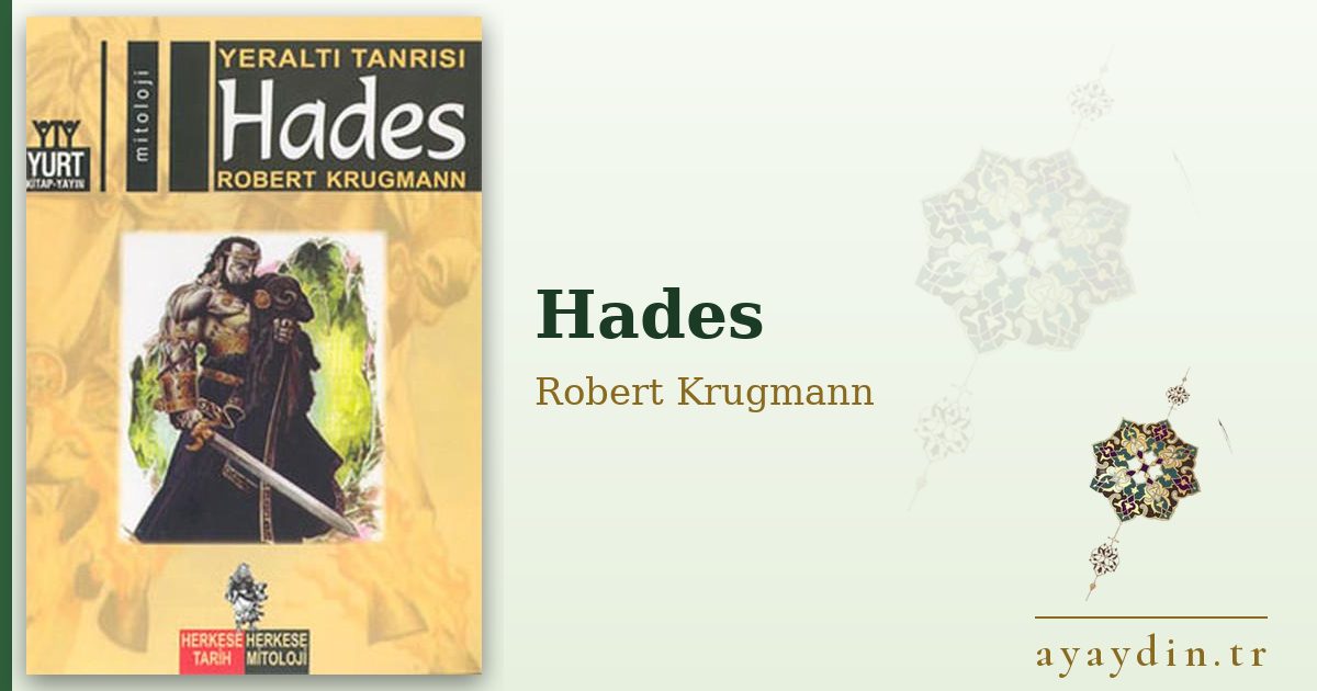 Hades - Robert Krugmann kitap alıntıları ve sözleri