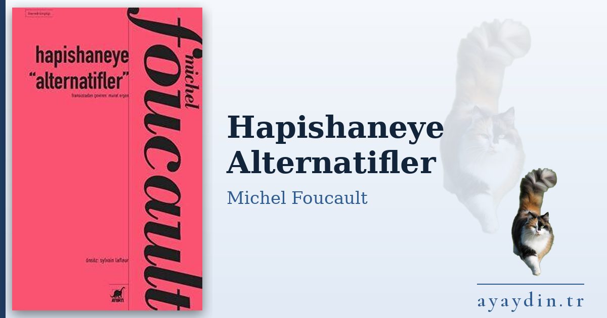 Hapishaneye Alternatifler - Michel Foucault kitap alıntıları ve sözleri