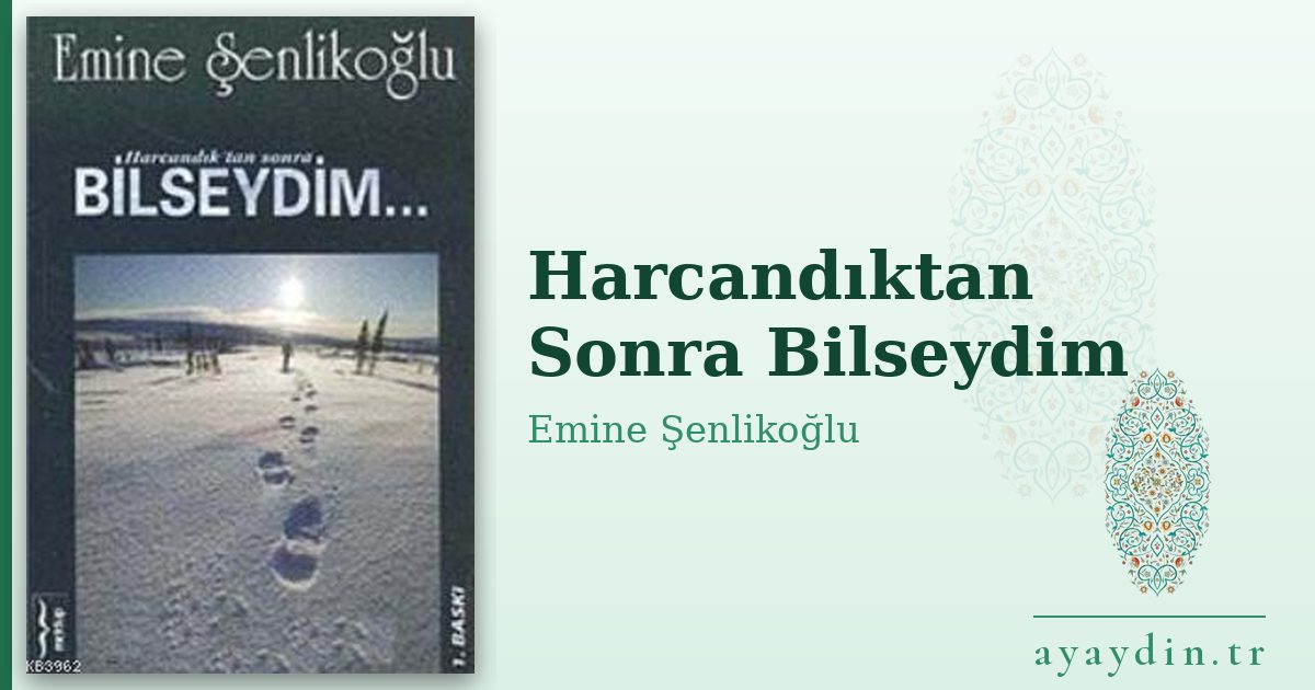 Harcandıktan Sonra Bilseydim - Emine Şenlikoğlu kitap alıntıları ve sözleri