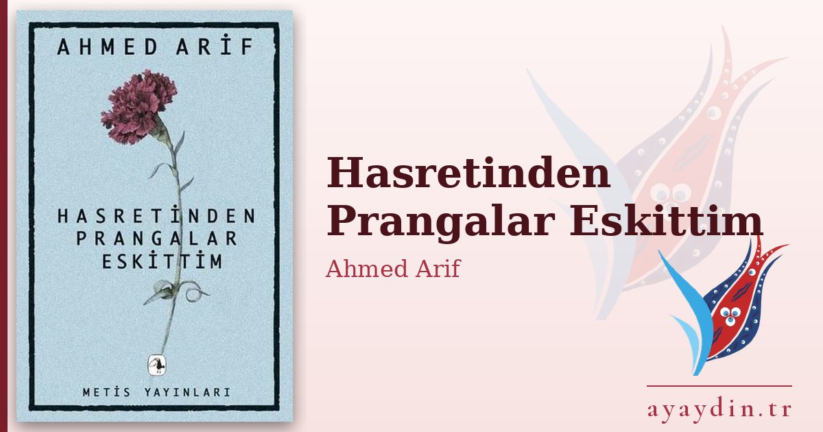 Hasretinden Prangalar Eskittim - Ahmed Arif kitap alıntıları ve sözleri