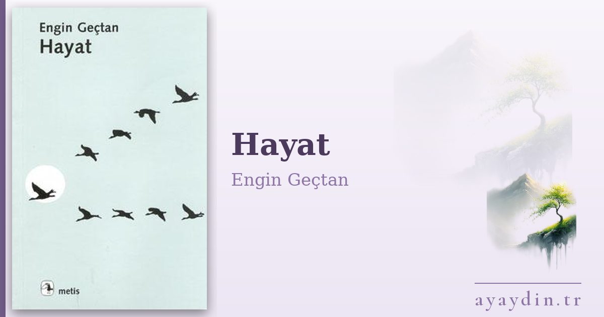 Hayat - Engin Geçtan kitap alıntıları ve sözleri