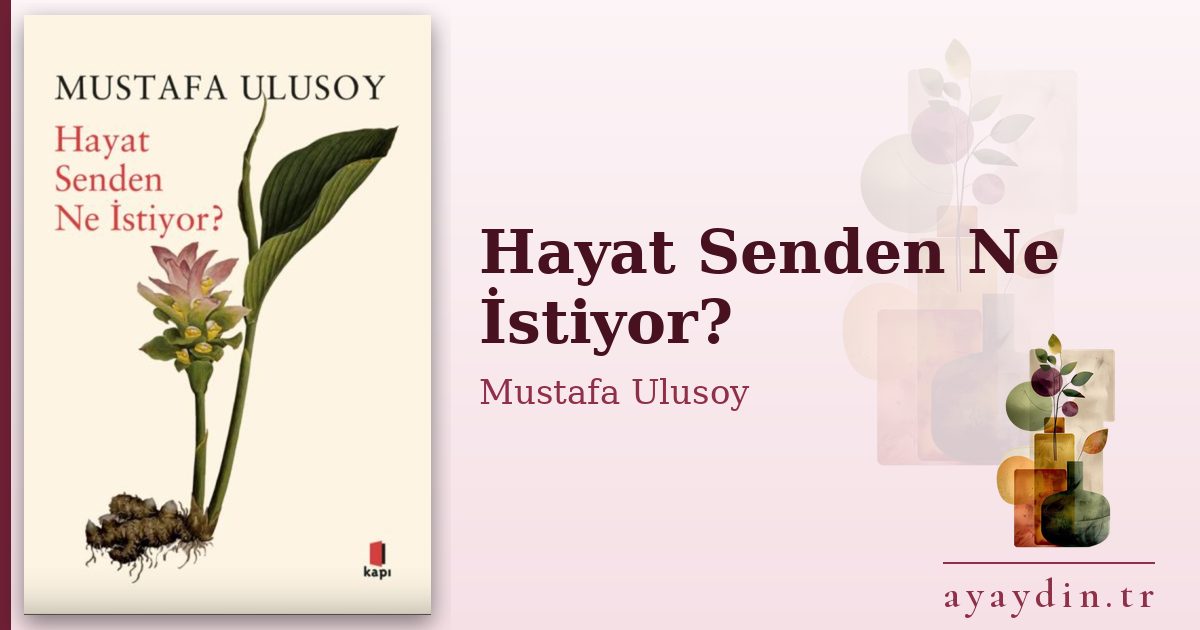 Hayat Senden Ne İstiyor? - Mustafa Ulusoy kitap alıntıları ve sözleri