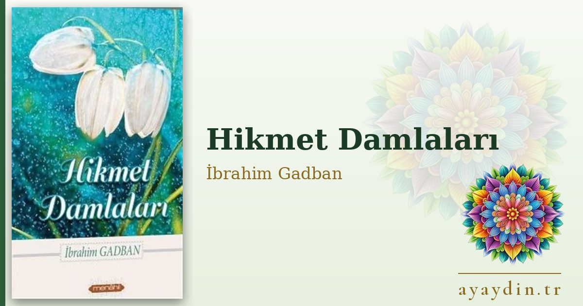 Hikmet Damlaları - İbrahim Gadban kitap alıntıları ve sözleri
