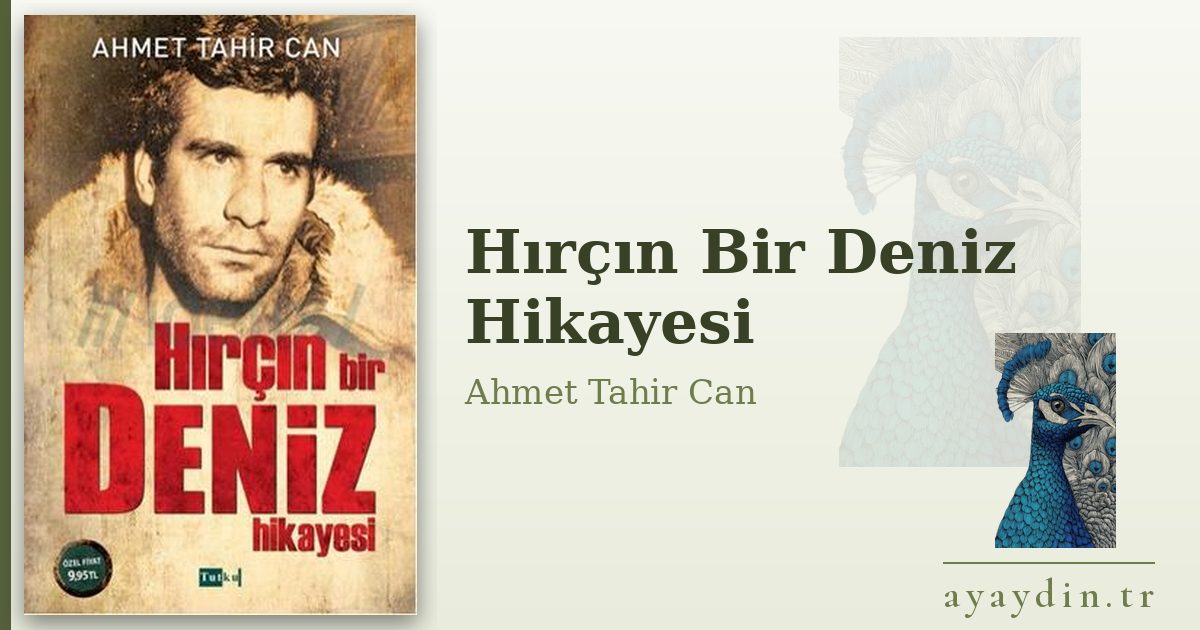Hırçın Bir Deniz Hikayesi - Ahmet Tahir Can kitap alıntıları ve sözleri