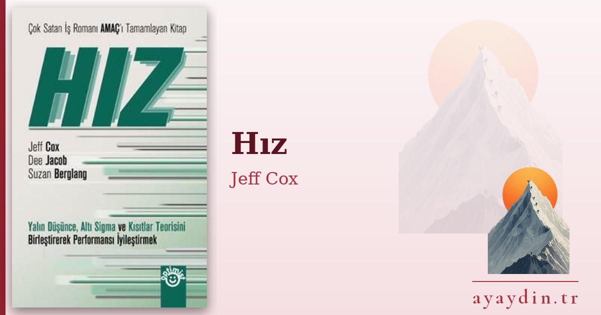 Hız - Jeff Cox kitap alıntıları ve sözleri