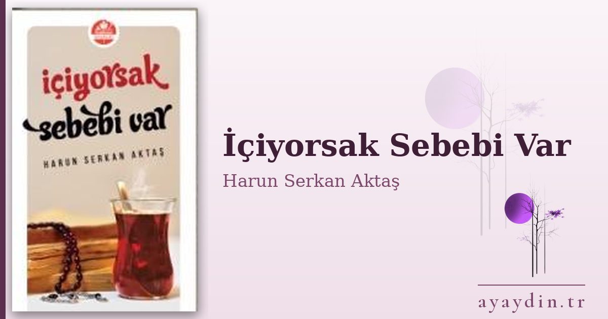 İçiyorsak Sebebi Var - Harun Serkan Aktaş kitap alıntıları ve sözleri