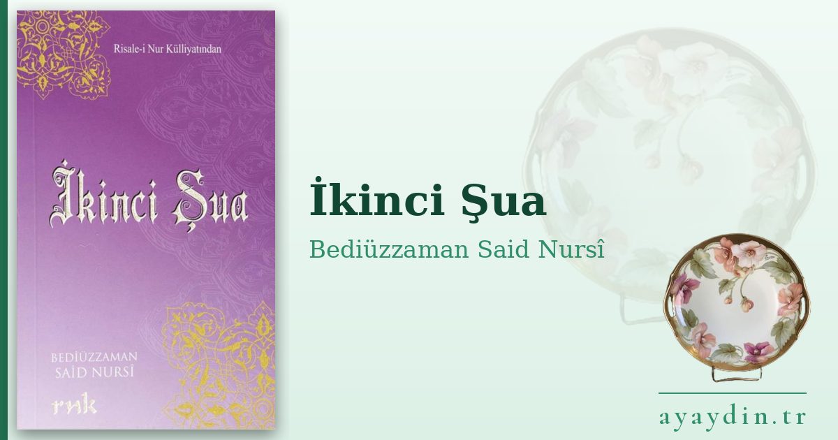 İkinci Şua - Bediüzzaman Said Nursî kitap alıntıları ve sözleri