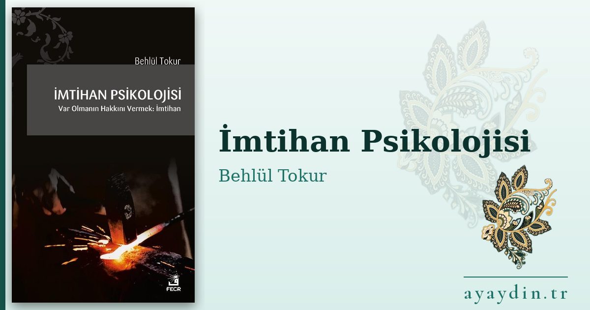İmtihan Psikolojisi - Behlül Tokur kitap alıntıları ve sözleri