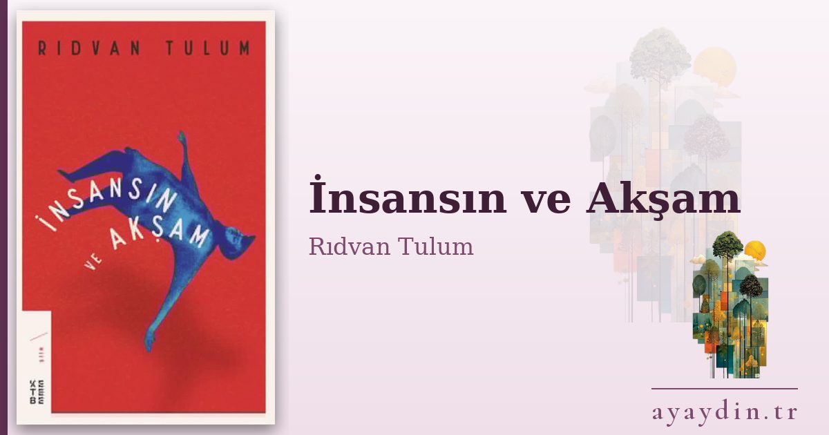 İnsansın ve Akşam - Rıdvan Tulum kitap alıntıları ve sözleri