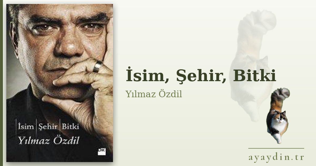 İsim, Şehir, Bitki - Yılmaz Özdil kitap alıntıları ve sözleri